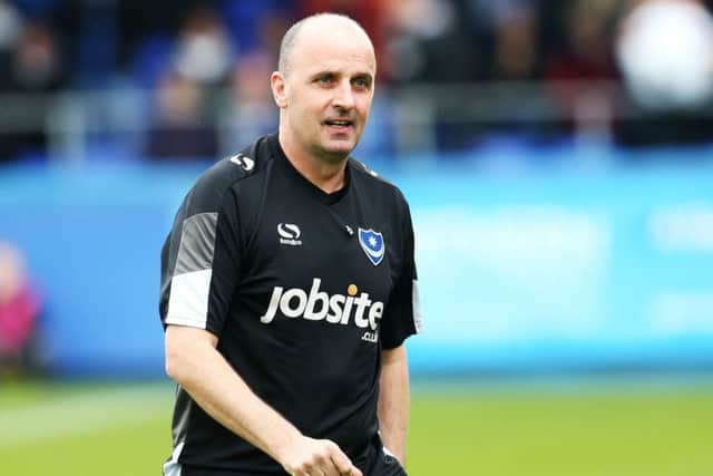 Pompey boss Paul Cook. Picture: Joe Pepler