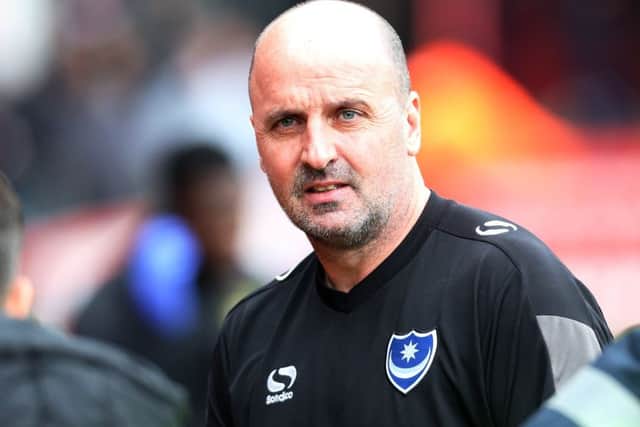 Pompey boss Paul Cook. Picture: Joe Pepler