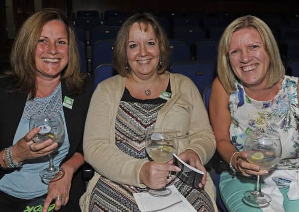 Punters enjoy a tipple at The Portsmouth Gin Festival held at Portsmouth Guildhall last year. From left to right, Sharon Cassell, Alison Williams, and Michelle Harper from Portsmouth.
