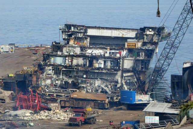 What remains of the former HMS Illustrious Picture: Steve Hale