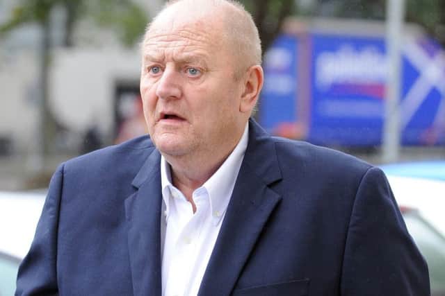 Barry Leigh arrives at court