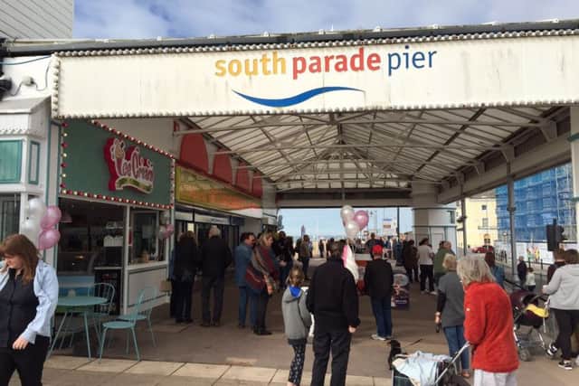 South Parade Pier as it reopens on April 14. Picture: Loughlan Campbell