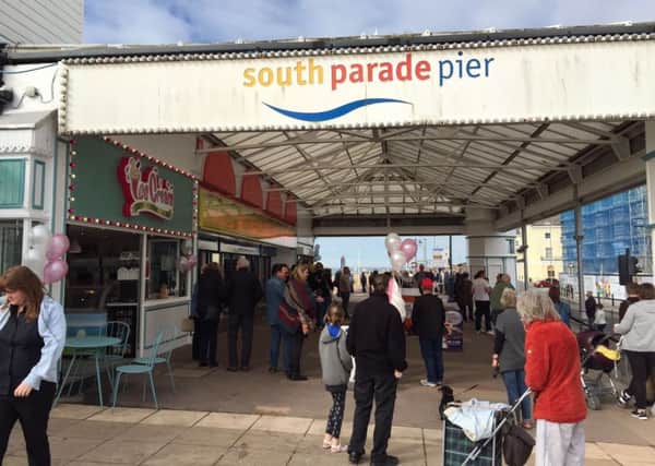 South Parade Pier as it reopens on April 14. Picture: Loughlan Campbell