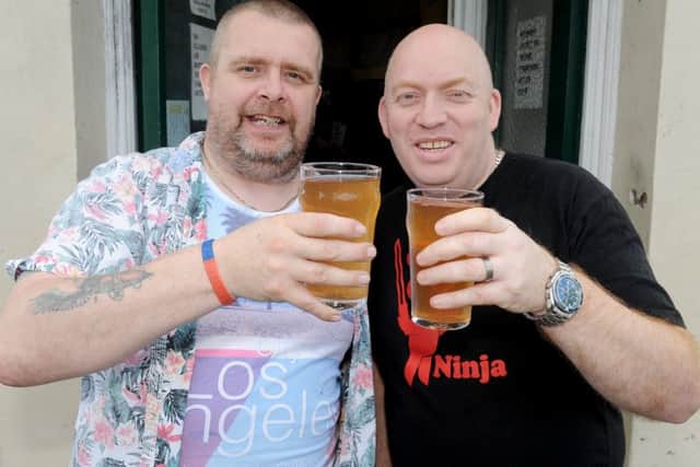 Mark Bleasby, 47, and Martin Bordley, 44, from Gosport.Picture: Sarah Standing (170500-9858)