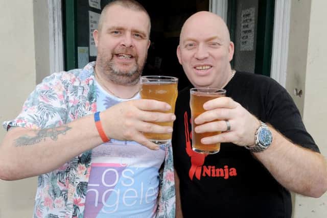 Mark Bleasby, 47, and Martin Bordley, 44, from Gosport.

Picture: Sarah Standing (170500-9858)