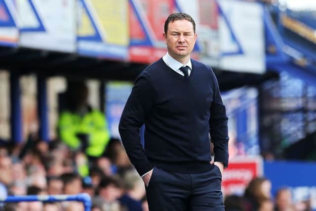 Plymouth boss Derek Adams.  Photo by Joe Pepler