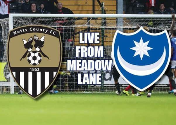 Pompey travel to Notts County today in League Two