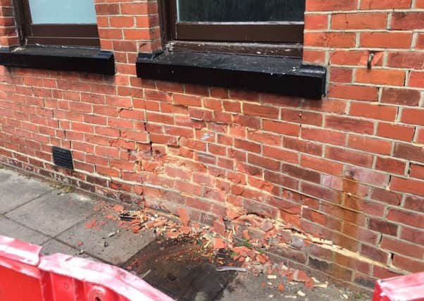 A car crashed into the wall of the George and Dragon pub in Buckland, Portsmouth early this morning 

Picture: Tom Cotterill