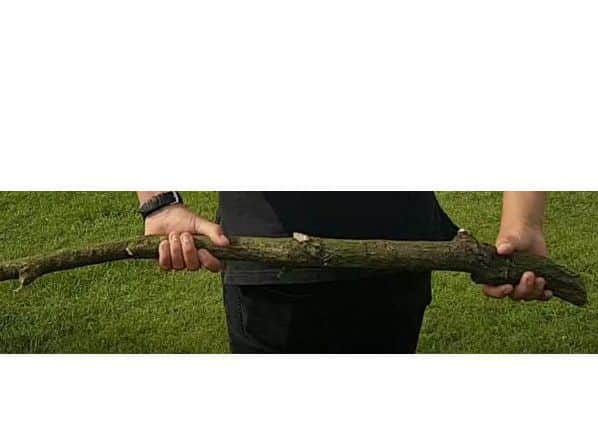 The stick that was used in the attack on Martin Smith in Stubbington