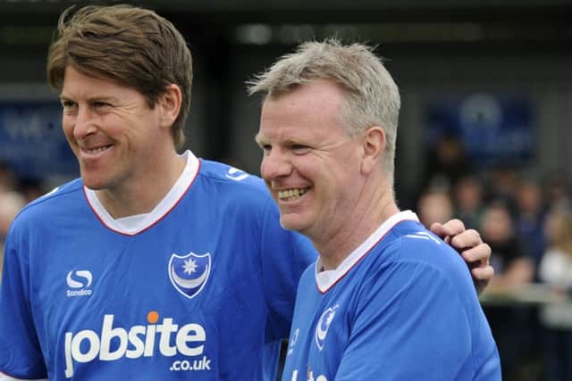 Portsmouth legends Darren Anderton and Andy Awford