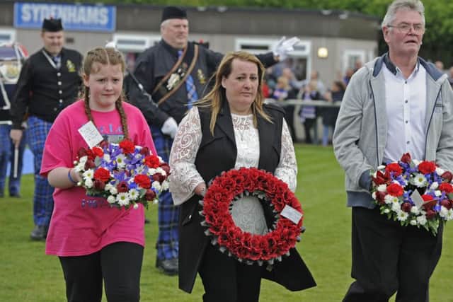 Lee Rigbys family, sister Amy, mum Lyn and stepfather Ian 	     Picture: Ian Hargreaves (170417)