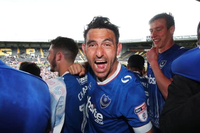 Gary Roberts celebrates. Picture: Joe Pepler