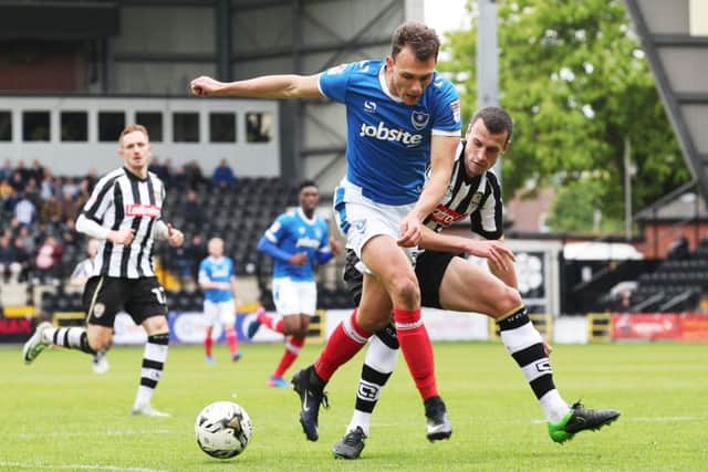 Kal Naismith stayed on to help Pompey get promoted. Picture: Joe Pepler