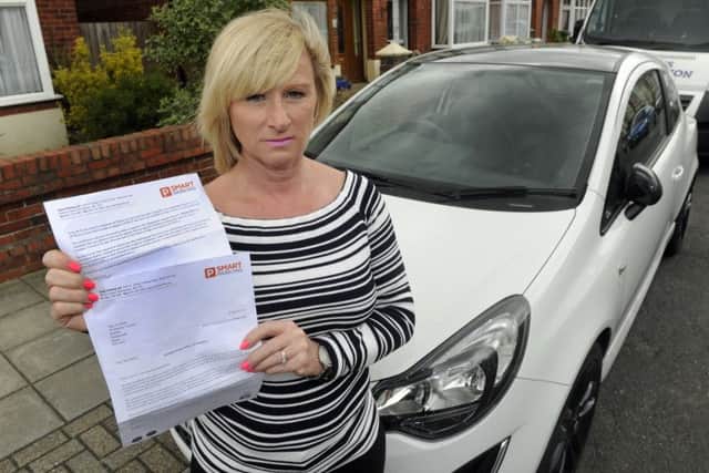 Angela Marks is in a dispute with Smart Parking, which sent her a bill for £85 following a problem at Matalan
Picture Ian Hargreaves (170495-1)
