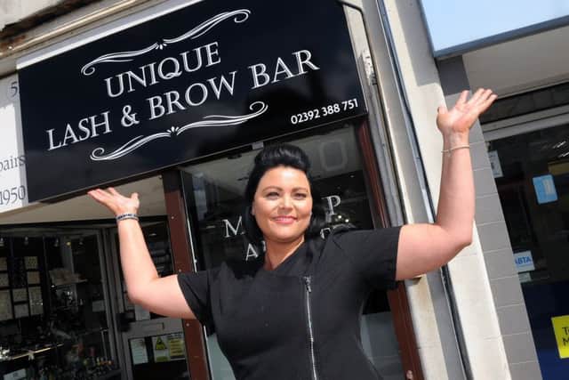 Nicole Ford has openedthe Unique Lash & Brow Bar in Cosham High StreetPicture: Sarah Standing (170502-9897)