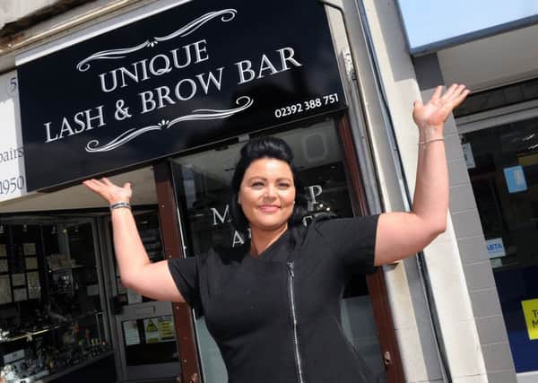 Nicole Ford has openedthe Unique Lash & Brow Bar in Cosham High Street

Picture: Sarah Standing (170502-9897)