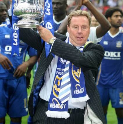 Harry Redknapp celebrates FA Cup victory in 2008 while manager of Pompey. Picture: Mike Egerton
