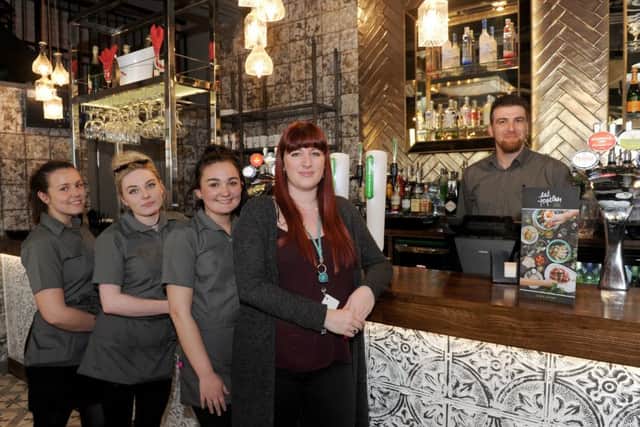 From left: Jess Chisnell, Helena Downs, Lili Parsons, Laura Spooner, senior deputy manager, and Daniel Gellert      Picture: Sarah Standing (170477-9458)