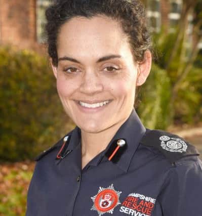 BLAZING A TRAIL Hampshires new acting chief fire officer Shantha Dickinson