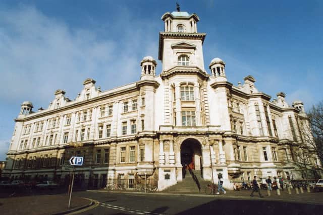 A collection of cupolas on the roof of the University of Portsmouths Park Building in King Henry I Street.