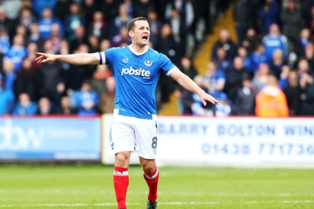 Pompey skipper Michael Doyle. Picture: Joe Pepler