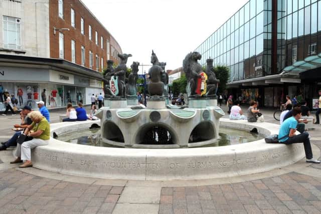 The fountain in Commercial Road. Picture: Ian Hargreaves