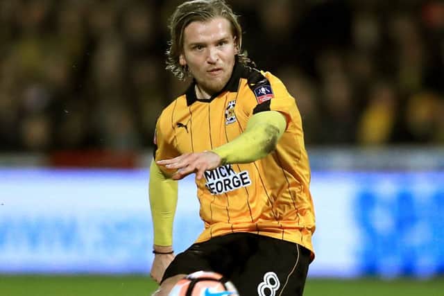 U's midfielder Luke Berry