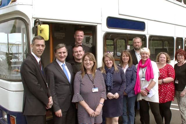 Left to right: Cllr Paul Godier; Cllr Steve Wemyss; Cllr Robert New; Cllr Jim Fleming; Cllr Jennie Brent; Cllr Donne Jones; Rucksack Project's Joanne Vines; Cllr Luke Stubbs; Cllr Linda Symes; Rucksack Project's Sammy Barcroft; Portsmouth City Council's housing options manager Elaine Bastable.
