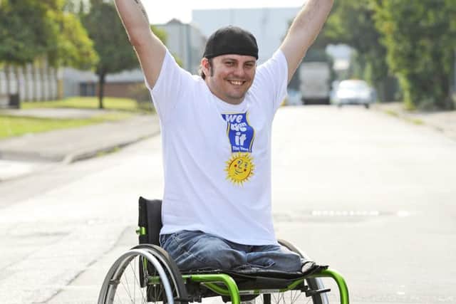 Double amputee Dave Williamson. Picture: Malcolm Wells