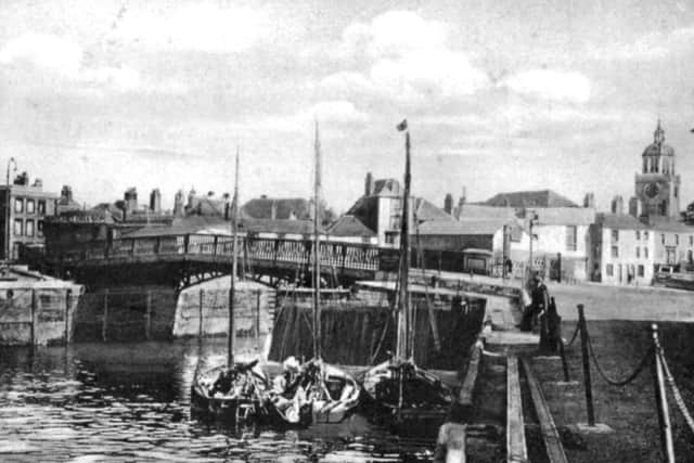 A marvellous photo of the Camber bridge,  Old Portsmouth.