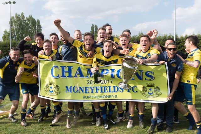 Moneyfields beat Newport IW 1-0 to finish top of the Wessex League premier division. Picture: Keith Woodland. 170532