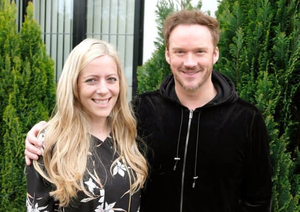 Heaven on Earth writer Sara Jeffs with Russell Watson

Brand