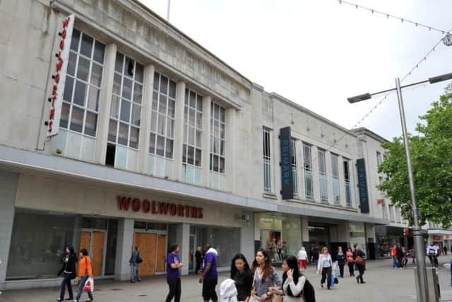 The former Woolworths store in Commercial Road, Portsmouth, in 2011