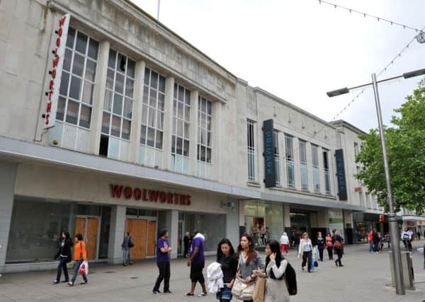 The former Woolworths store in Commercial Road, Portsmouth, in 2011