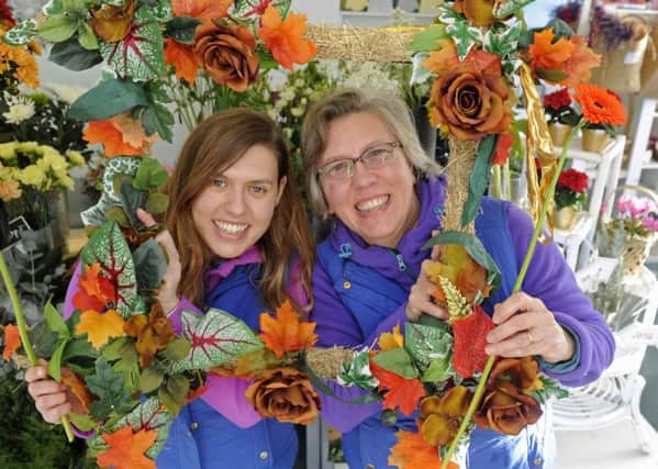 Helen Bailey, left, and her mum Liza Bailey at Seaside Florist on Hayling Island 
Picture: Ian Hargreaves (161344-1)