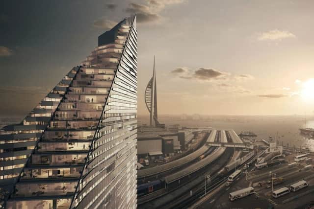 A CGI of plans for Brunel House that were rejected in 2015