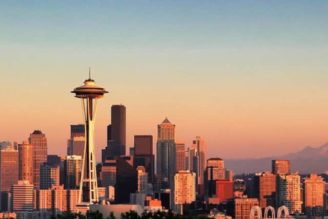 The Seattle skyline.