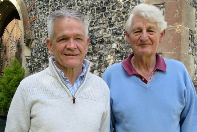 Burglar catchers Mike Hughes, 61, and Geoffrey Appleby, 76, who stopped Josh Barnes after he burgled a home in Curdridge