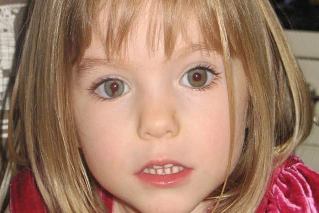 A family  photo of Madeleine McCann