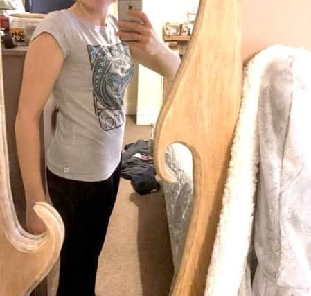 Laura Pratt before her weight loss, left, and after joining Slimming World, right