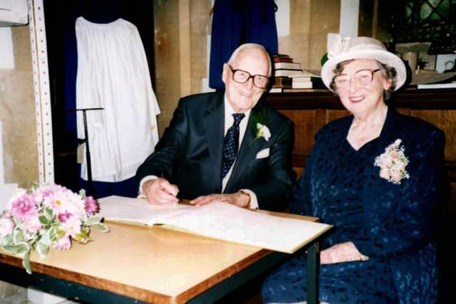 Elsie and Jack
Pickles on their wedding day at St Leodegar's Church, Hunston, near Chichester