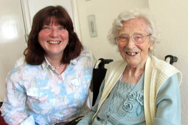 Goddaughter Jane Brace with birthday girl Elsie