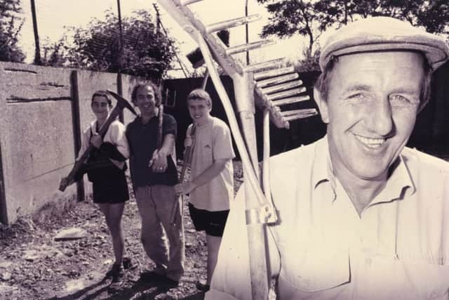 Baffins Pond, where an environmental study centre will open tomorrow. Inset, George Benham, the late founder of the Baffins Pond Association.