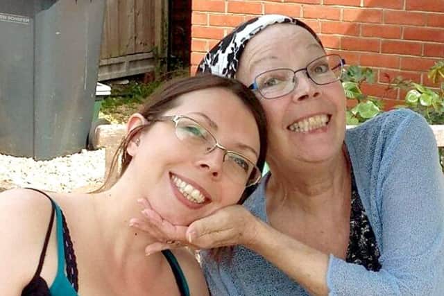 Rebecca Holman and mum Christine