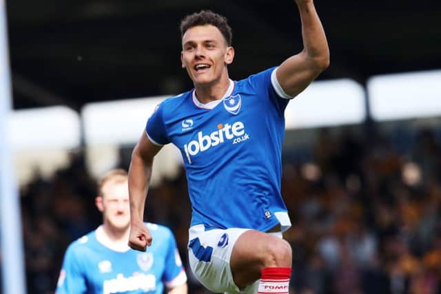 Kal Naismith celebrates scoring against Cambridge United last Saturday Picture: Joe Pepler