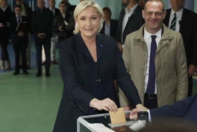 Marine Le Pen. Picture:AP Photo/Frank Augstein