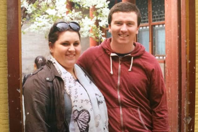 Stephanie Cadwallader and John Gerard pictured on holiday
