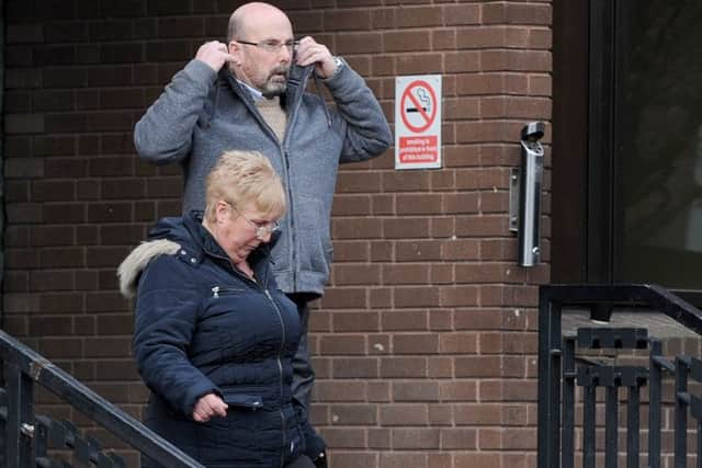 Linda and Colin Blakey, of Lantana Close in Waterlooville, pictured leaving court