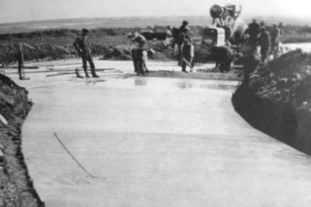 Portsmouths airport begins to take shape c1930 	                                                Picture: Gary Manning.