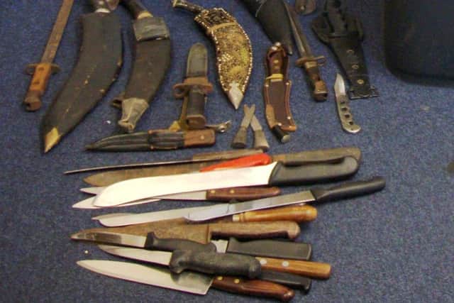 Knives handed in during a previous amnesty in 2016